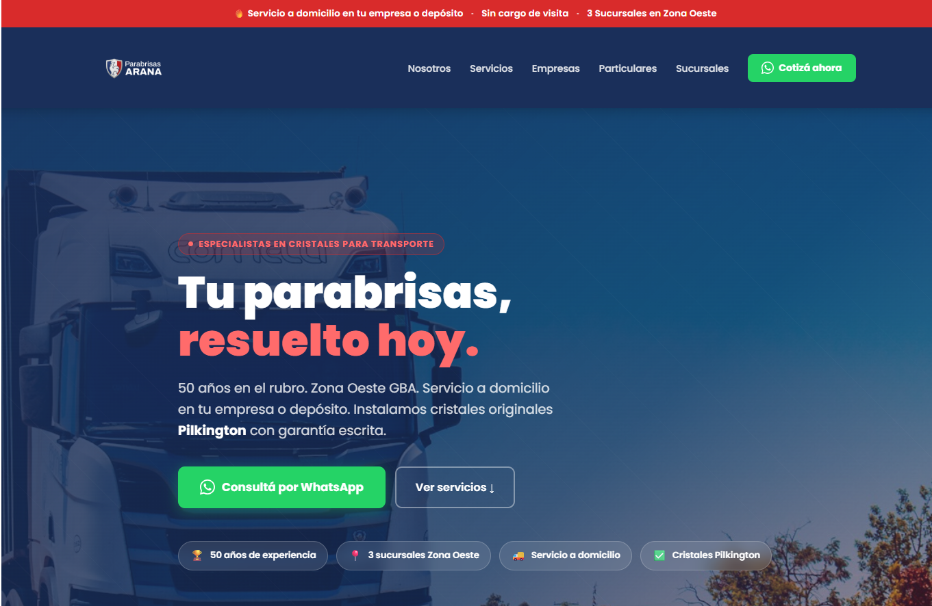 Screenshot de Parabrisas Arana