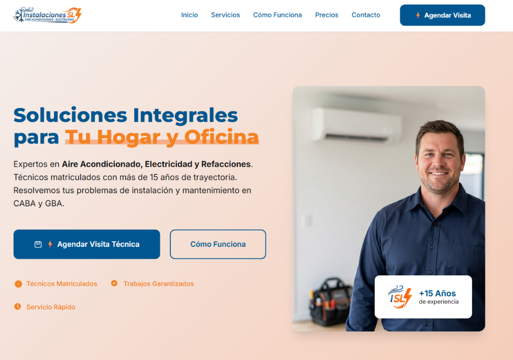Screenshot de Instalaciones SL